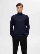 SELECTED HOMME Sweatshirt SLHEMANUEL SOFT ZIP HIGH NECK SWEAT NOOS