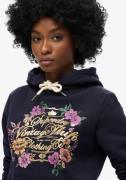 Superdry Hoodie FLORAL GRAPHIC LOGO HOODIE