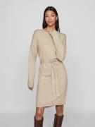 NU 20% KORTING: Vila Gebreide jurk VIRIL O-NECK L/S BELT KNIT DRESS - ...