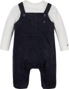 NU 20% KORTING: Tommy Hilfiger Bodypants MONOTYPE CORD DUNGAREE SET (s...