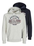 NU 20% KORTING: Jack & Jones Hoodie JJELOGO SWEAT HOOD 2 COL 24/25 2PK...