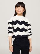 NU 20% KORTING: Tommy Hilfiger Gebreide trui WAVY STRIPE SWEATER