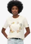 NU 20% KORTING: Superdry Shirt met print FLORAL GRAPHIC RELAXED TSHIRT