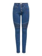 Only Skinny fit jeans ONLHUSH MID WAIST SK POC BIKER PIM DNM