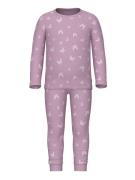 NU 20% KORTING: Name It Pyjama NMFNIGHTSET PINK BUTTERFLY RIB NOOS (se...