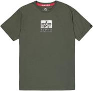 NU 20% KORTING: Alpha Industries Shirt met ronde hals Satin Logo T