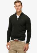 Superdry Gebreide trui ESSENTIAL EMB KNIT HALF ZIP