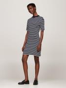 NU 20% KORTING: Tommy Hilfiger Shirtjurk SLIM CODY MOCK-NK DRESS