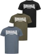 NU 20% KORTING: Lonsdale T-shirt HINSTOCK (set, 3-delig)