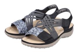 NU 20% KORTING: Rieker Sandalen zomerschoen, sandaal, keilhak, met gev...