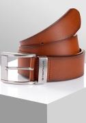 Tom Tailor Leren riem TTTOM 4 cm brede herenriem, casual en jeanslook ...