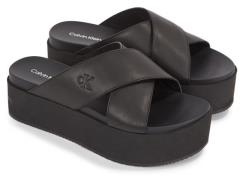 NU 20% KORTING: Calvin Klein Slippers FLATFORM CROSS MG UC platform, s...