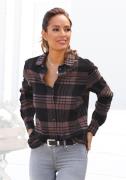 NU 20% KORTING: Lascana Overhemdblouse van zachte flanel, ruitblouse v...