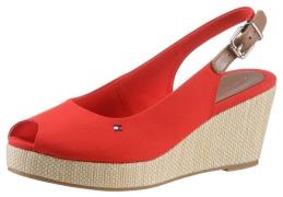 NU 20% KORTING: Tommy Hilfiger Sandaaltjes ICONIC ELBA SLING BACK WEDG...