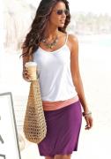 NU 20% KORTING: Beachtime Strandjurk van viscose-jersey met verstelbar...