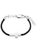 NU 20% KORTING: s.Oliver RED LABEL Junior Leren armband Kruis, 2036872