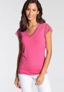 Laura Scott T-shirt met elegante kant - nieuwe collectie