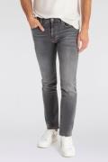 NU 20% KORTING: Boss Orange Slim fit jeans DELAWARE BO met lederen bos...