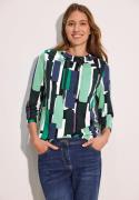 NU 20% KORTING: Cecil Shirt met 3/4 mouwen met print all-over