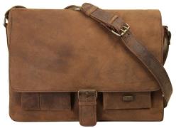 NU 20% KORTING: Harold's Messenger Bag Antiek echt leder