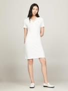 NU 20% KORTING: Tommy Hilfiger Polojurk 1985 SLIM PIQUE POLO DRESS SS ...