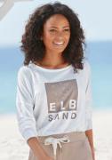 NU 20% KORTING: Elbsand Shirt met lange mouwen met logo-print, katoenm...