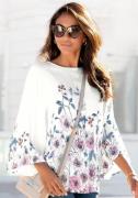 NU 20% KORTING: Lascana Blouse zonder sluiting met bloemenprint en tro...