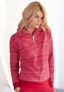 s.Oliver RED LABEL Beachwear Sweatshirt met noorse patroon, loungepak