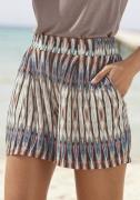 NU 20% KORTING: Vivance Short met etnische print, korte broek met elas...