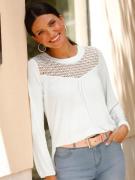 Classic Basics Kanten Shirt met lange mouwen (1-delig)