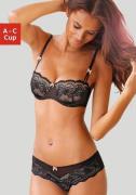 NU 20% KORTING: s.Oliver RED LABEL Beachwear BH cup set met fijne, blo...