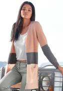 NU 20% KORTING: Vivance Cardigan met colorblock-look en zakken, lange ...