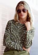 NU 20% KORTING: Lascana Sweatshirt met statement print, loungepak