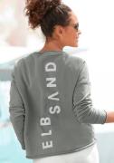 NU 20% KORTING: Elbsand Sweatshirt Raina met logo-print op de rug, spo...