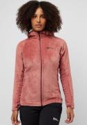 NU 20% KORTING: Jack Wolfskin Fleecejack ROTWAND HOODED FZ W