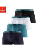 Bruno Banani Boxershort met tekst op de tailleband (set, 4 stuks)