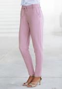 Lascana Jogpants met elastische tailleband en riemlussen, loungewear (...