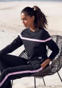 H.I.S Sweater met contrasterend tape, loungepak