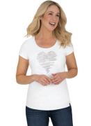 NU 20% KORTING: Trigema T-shirt TRIGEMA T-shirt met glinsterend hart m...