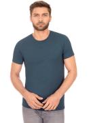 Trigema T-shirt TRIGEMA Slim-fit T-shirt van DELUXE-katoen (1-delig)