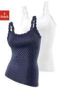 Lascana Hemd met delicate kant, ondertop, spaghettibandjes-top (2 stuk...