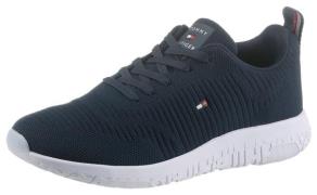 Tommy Hilfiger Sneakers CORPORATE KNIT RIB RUNNER met zijlogo-vlag, vr...