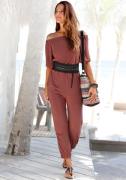 NU 20% KORTING: Lascana Jumpsuit in carmen-stijl, zomerse jumpsuit met...