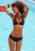 Lascana Triangelbikini in de nek te binden, gewatteerde cups, met inge...