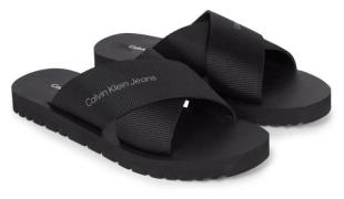 Calvin Klein Slippers CROSS SANDAL SLIPON RP IN BTW zomerschoen, slipp...