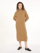 Tommy Hilfiger Gebreide jurk WOOL CASH ROLL-NK LONG DRESS