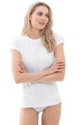 Mey T-shirt COTTON PURE Ronde hals met col