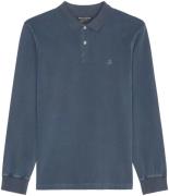 NU 20% KORTING: Marc O'Polo Poloshirt met lange mouwen in washed-look