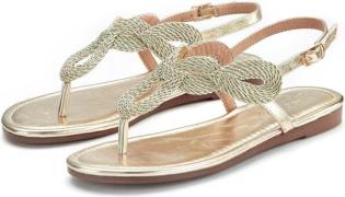 NU 20% KORTING: Lascana Teenslippers Sandaal, pantoletten in metallic-...