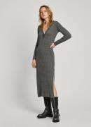 Pepe Jeans Gebreide jurk IZABEL DRESS met decoratieve knoopsluiting